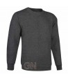 Sudadera cuello redondo color negro