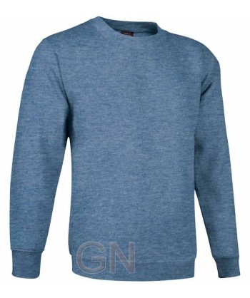 Sudadera cuello redondo color azul vigoré