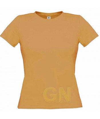 Camiseta manga corta para mujer Color melocotón