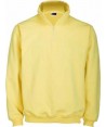 Sudadera con media cremallera color girasol