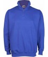 Sudadera con media cremallera color azul