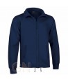 Chaqueta sudadera de felpa color marino