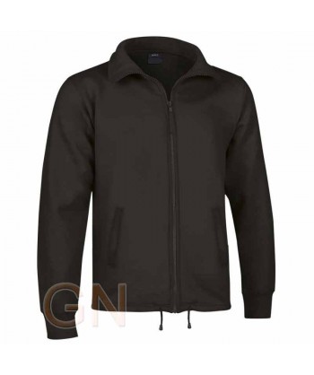Chaqueta sudadera de felpa color negra