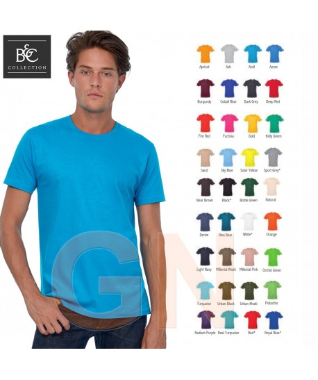 Camiseta de algodón manga corta y cuello redondo