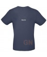 Camiseta de algodón manga corta y cuello redondo color denin