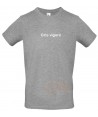 Camiseta de algodón manga corta y cuello redondo color gris vigoré