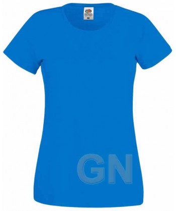 Camiseta manga corta de Fruit of the Loom para mujer Color azul