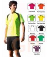 Camiseta transpirable de manga corta y cuello redondo para hombre