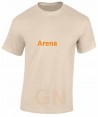 Camiseta técnica unisex de manga corta color arena