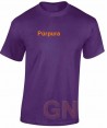 Camiseta técnica unisex de manga corta color púrpura