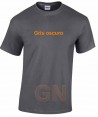 Camiseta técnica unisex de manga corta color gris oscuro