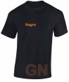Camiseta técnica unisex de manga corta color negro
