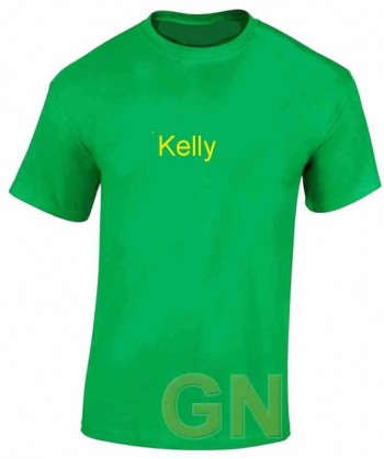 Camiseta técnica unisex de manga corta color kelly