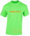 Camiseta técnica unisex de manga corta color verde fluor
