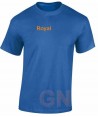Camiseta transpirable de mujer de cuello redondo y manga corta color royal