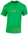 Camiseta transpirable de mujer de cuello redondo y manga corta color verde kelly