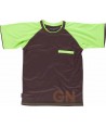 Camiseta técnica de manga corta con bolsillo y cuello redondo