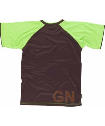 Camiseta técnica de manga corta con bolsillo y cuello redondo