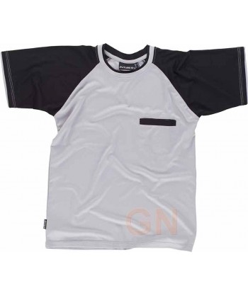 Camiseta técnica bicolor de manga corta con bolsillo -Conjunto-