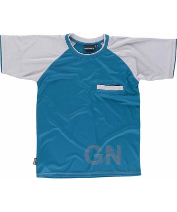 Camiseta técnica de manga corta con bolsillo y cuello redondo