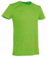 Camiseta transpirable de manga corta y cuello redondo para adulto color Verde kiwi
