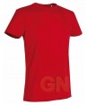 Camiseta transpirable de manga corta y cuello redondo para adulto color Roja