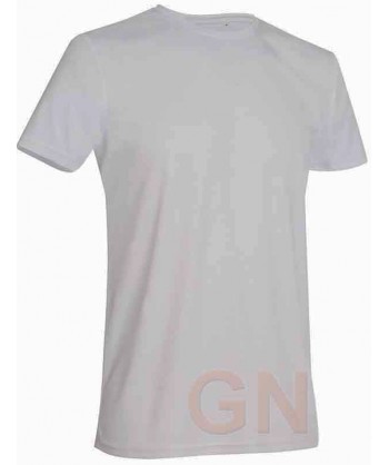 Camiseta transpirable de manga corta y cuello redondo para adulto color Gris plata
