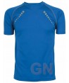 Camiseta técnica de manga corta y cuello redondo de mujer color royal