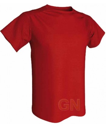 Camiseta económica transpirable de manga corta y cuello redondo para niños