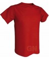Camiseta económica transpirable de manga corta y cuello redondo para niños