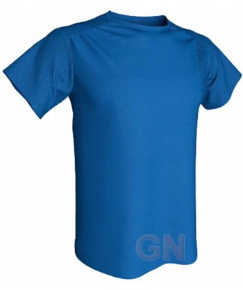Camiseta económica transpirable de manga corta y cuello redondo para niños