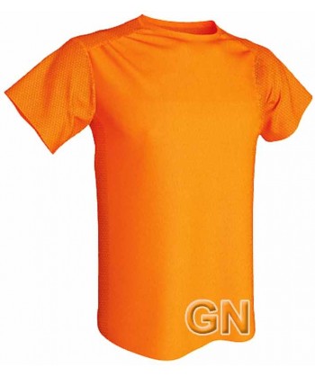 Camiseta económica transpirable de manga corta y cuello redondo para niños