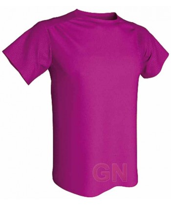 Camiseta económica transpirable de manga corta y cuello redondo para niños