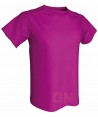 Camiseta económica transpirable de manga corta y cuello redondo para niños