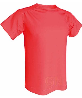 Camiseta económica transpirable de manga corta y cuello redondo para niños