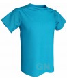 Camiseta económica transpirable de manga corta y cuello redondo para niños