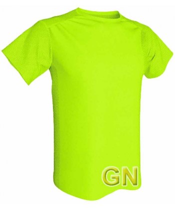 Camiseta económica transpirable de manga corta y cuello redondo para niños