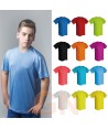 Camiseta económica transpirable de manga corta y cuello redondo para niños