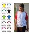 Camiseta transpirable de manga corta y cuello redondo  para niños