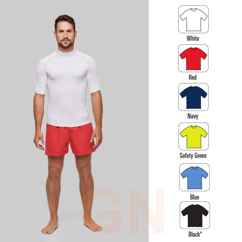 Camiseta transpirable con protección UV para deportes outdoor para hombre