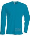 Camiseta unisex manga larga de algodón