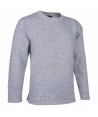 Sudadera cuello redondo sin puños ni cintura elástica color marengo vigoré