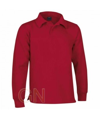 Sudadera cuello polo sin cintura elástica color rojo