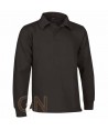Sudadera cuello polo sin cintura elástica color negro