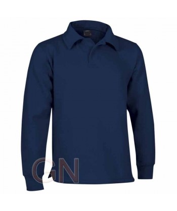 Sudadera cuello polo sin cintura elástica color marino
