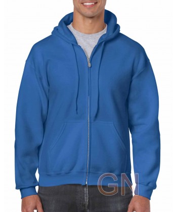 Chaqueta sudadera con capucha color royal