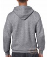 Chaqueta sudadera con capucha color gris carbón