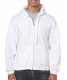 Chaqueta sudadera con capucha color blanco