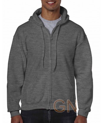 Chaqueta sudadera con capucha color gris oscuro