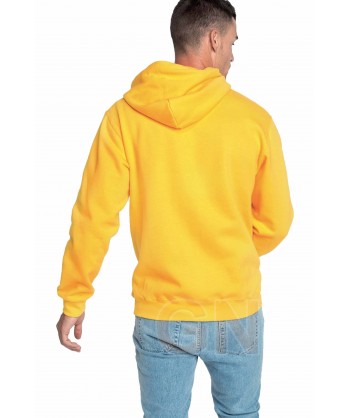 Sudadera con capucha para hombre color amarillo